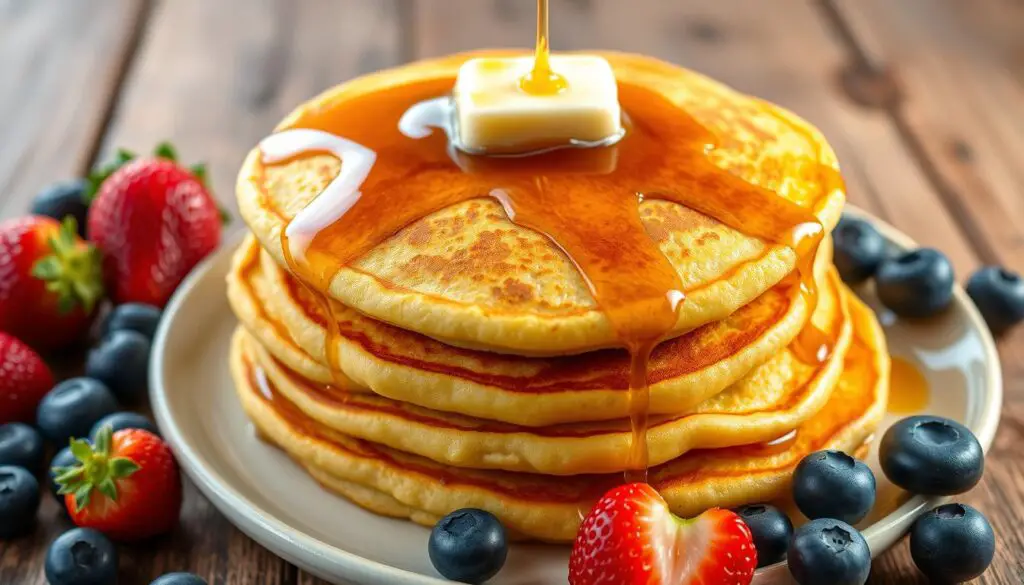 Fluffy Cornmeal Pancakes