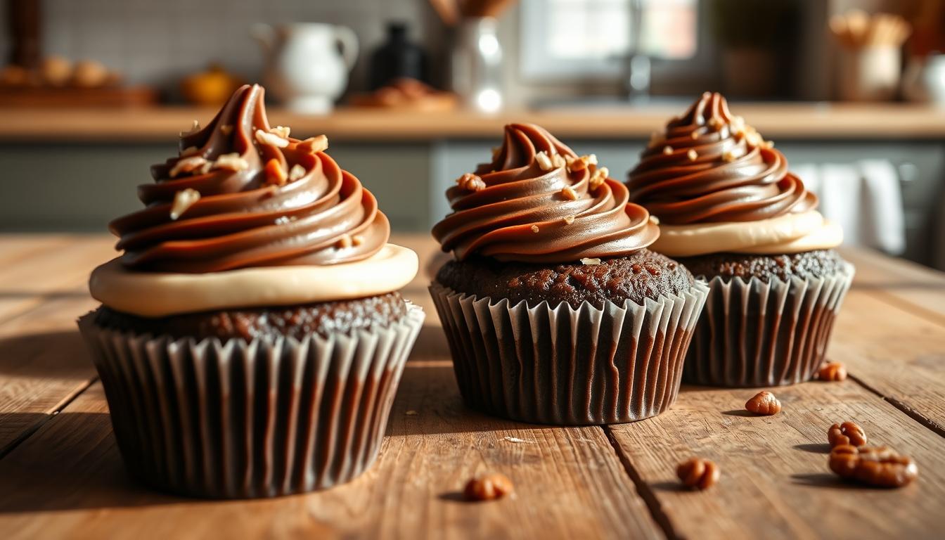 German Chocolate Cupcakes