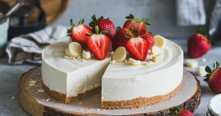 Best Snickers White Chocolate Strawberry Cheesecake Recipe