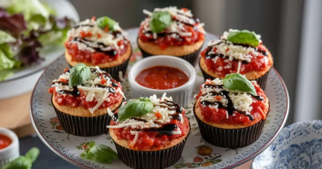 pizza cupcake serving ideas