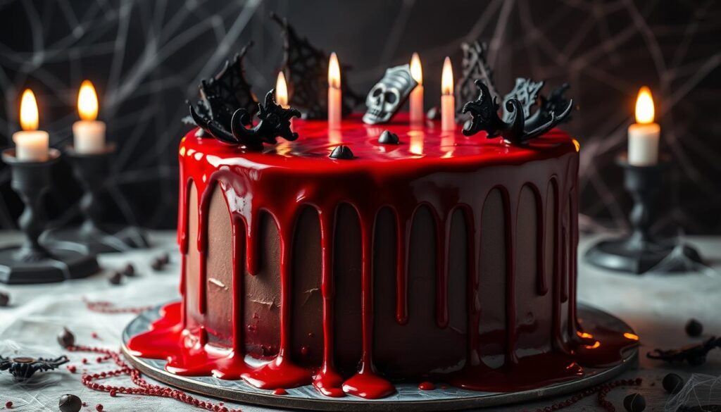 dripping blood cake