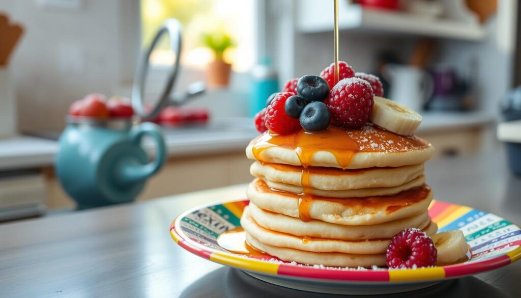 Delicious small pancakes for kids