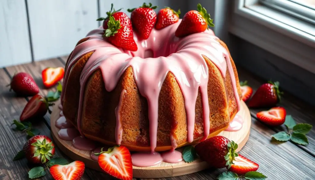 strawberry bundt cake