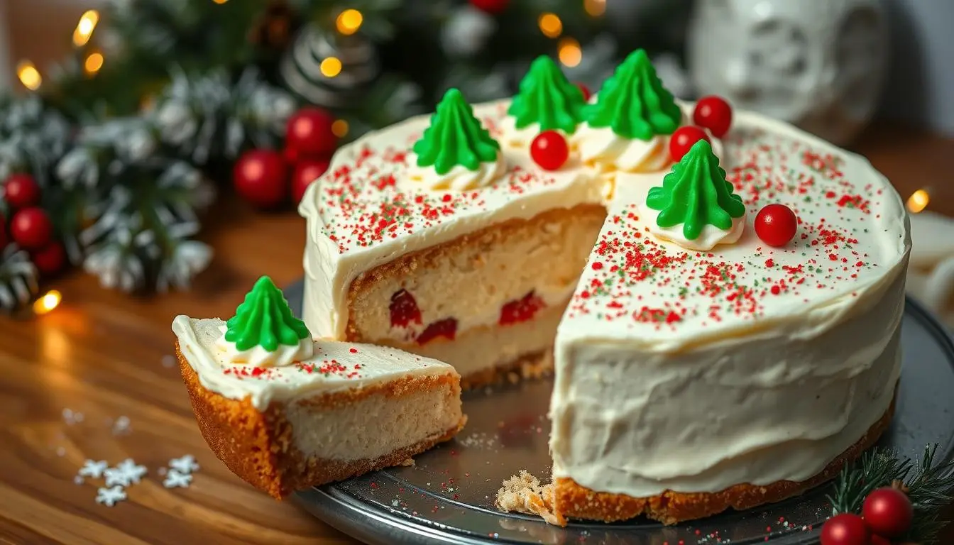 The Perfect Little Debbie Christmas Tree Cheesecake