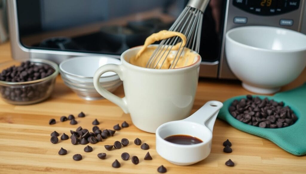 microwave mug cake tools