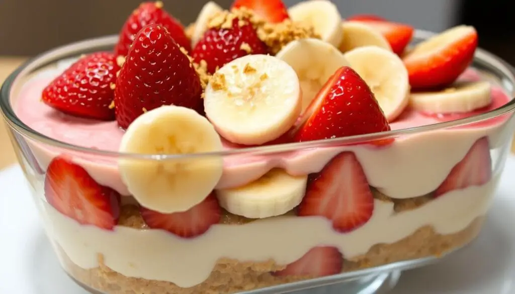 strawberry cheesecake banana pudding