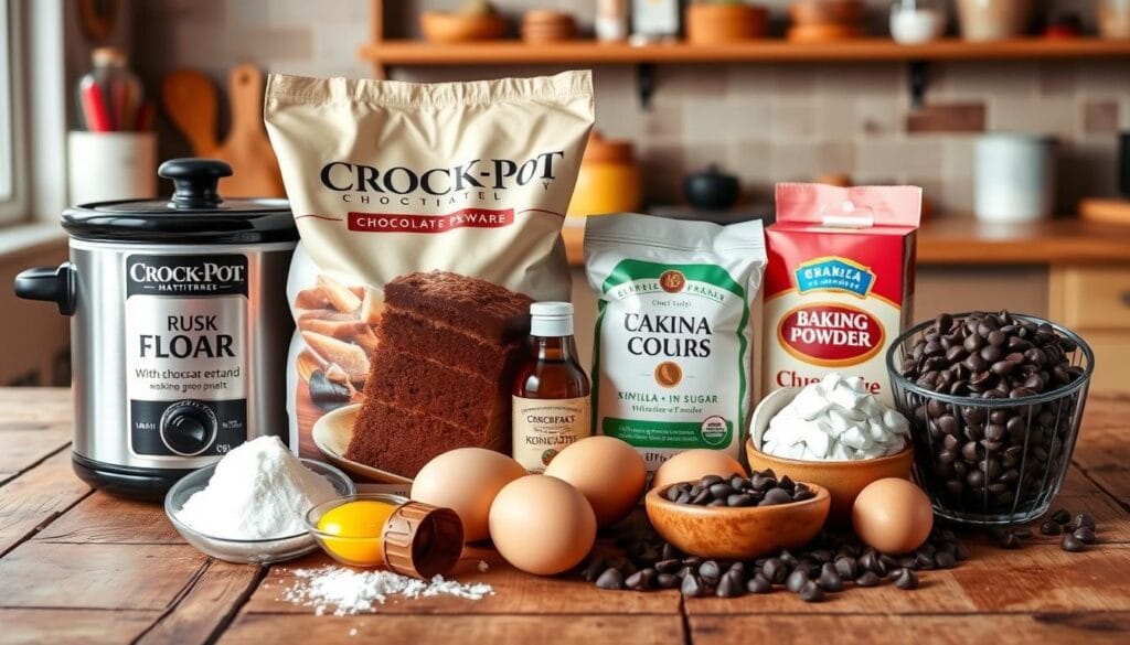 Crock-Pot Chocolate Cake Ingredients