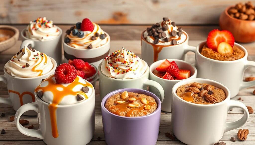 Mug Cake Toppings and Serving Ideas