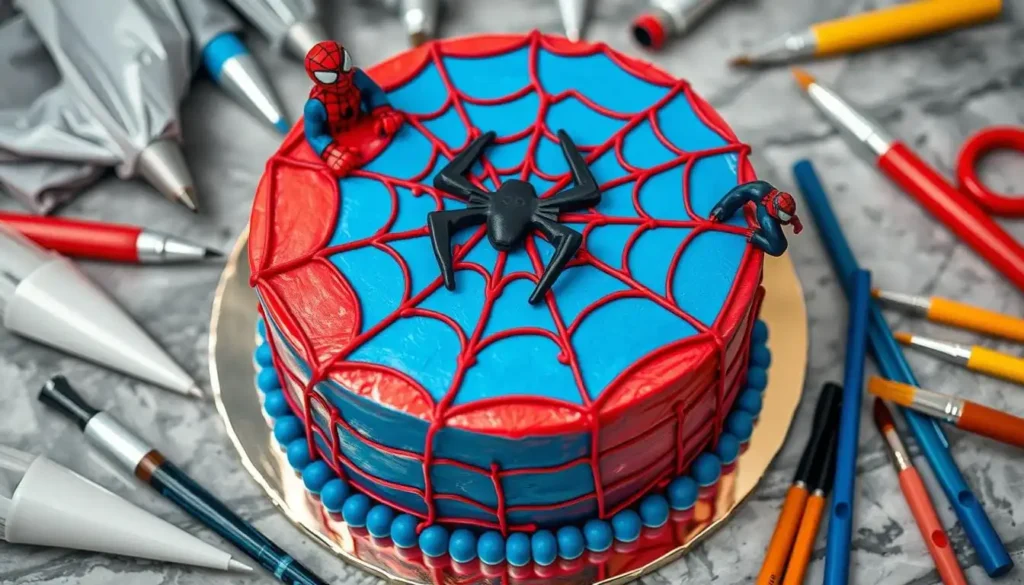 Advanced Spiderman Cake Decorating Techniques