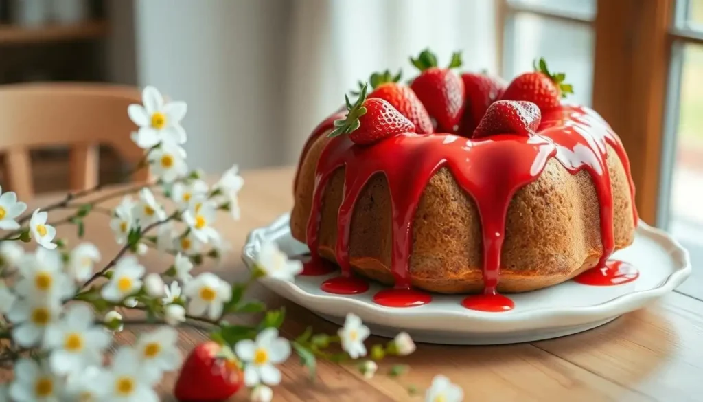 Delicious Strawberry Bundt Cake Glaze