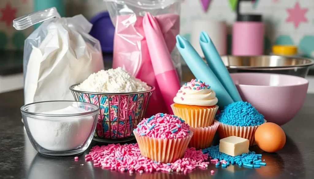 Gender Reveal Cupcake Ingredients