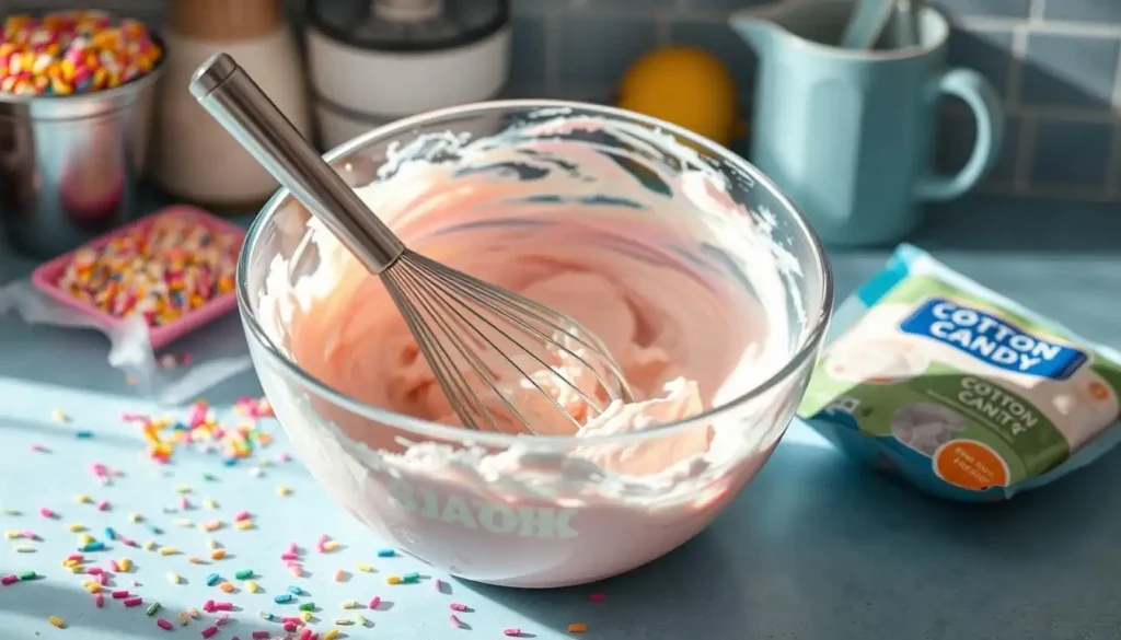 Cotton Candy Cake Batter Preparation