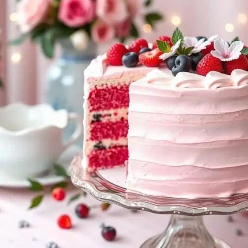 pink cake