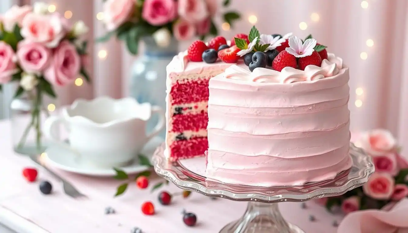 pink cake